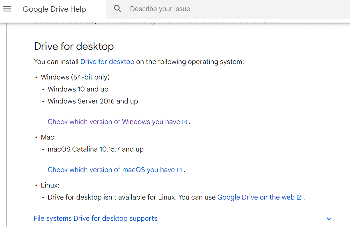 Google Drive Desktop