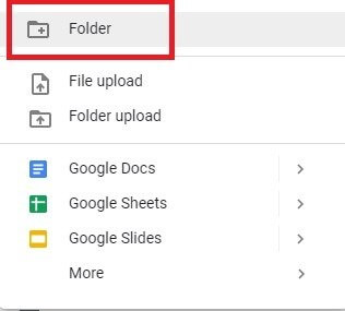 Googledrive Click Folder