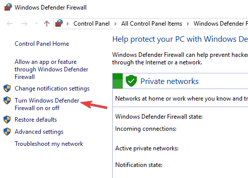 Turn Windows Firewall On Or Off