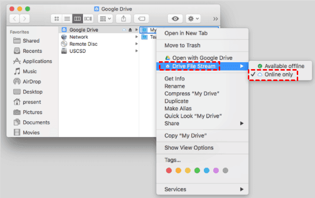 Enable Online Only Mac Enable Online Only Mac