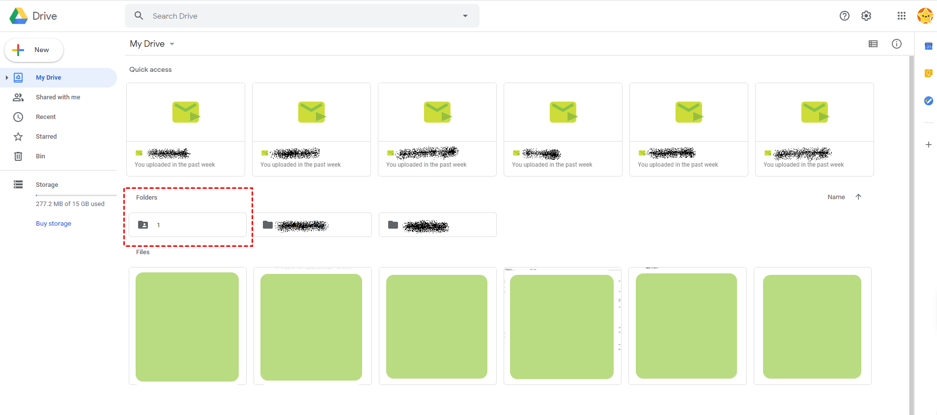 Google Drive Select Folder