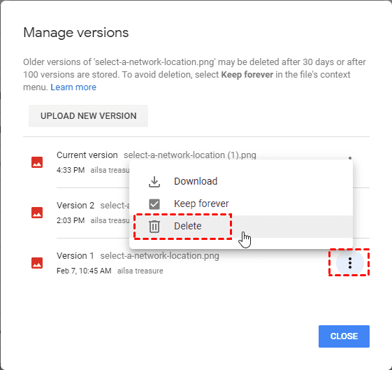 Page Revision for Configuring Google Dri