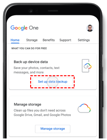 Google One Automatic Backup