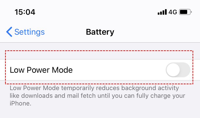 Low Power Mode