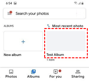 Google Photos Move to Album