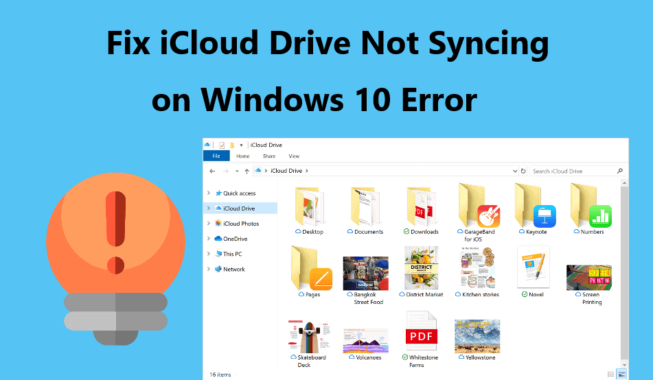 iCoud Drive Not Syncing on Windows 10