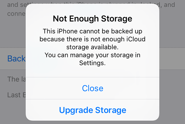 Not Enough Storage Iphone Cannot Be Backed Up Not Enough Storage Iphone Cannot Be Backed Up