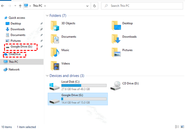 Move from OneDrive to Google Drive