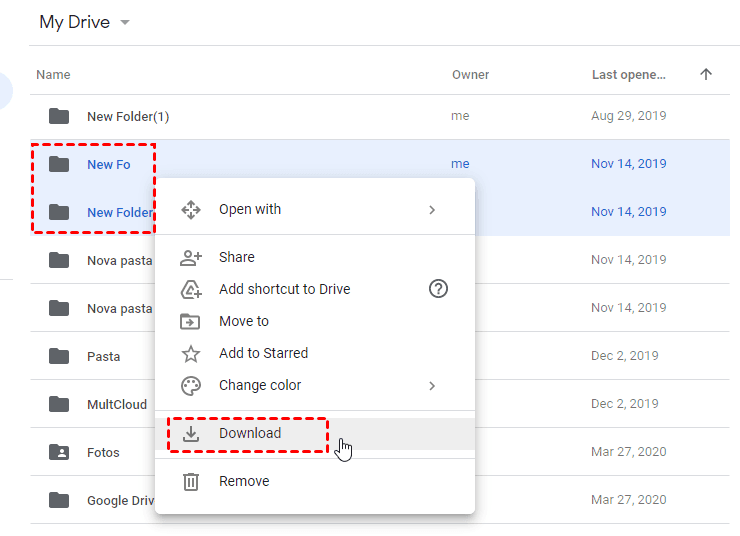 Download Google Drive Folder