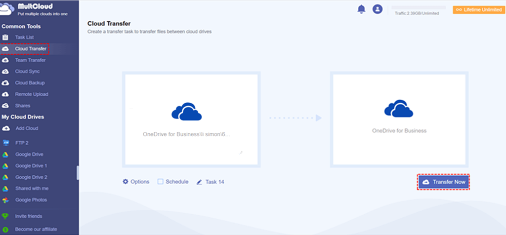OneDrive for Business Transfer