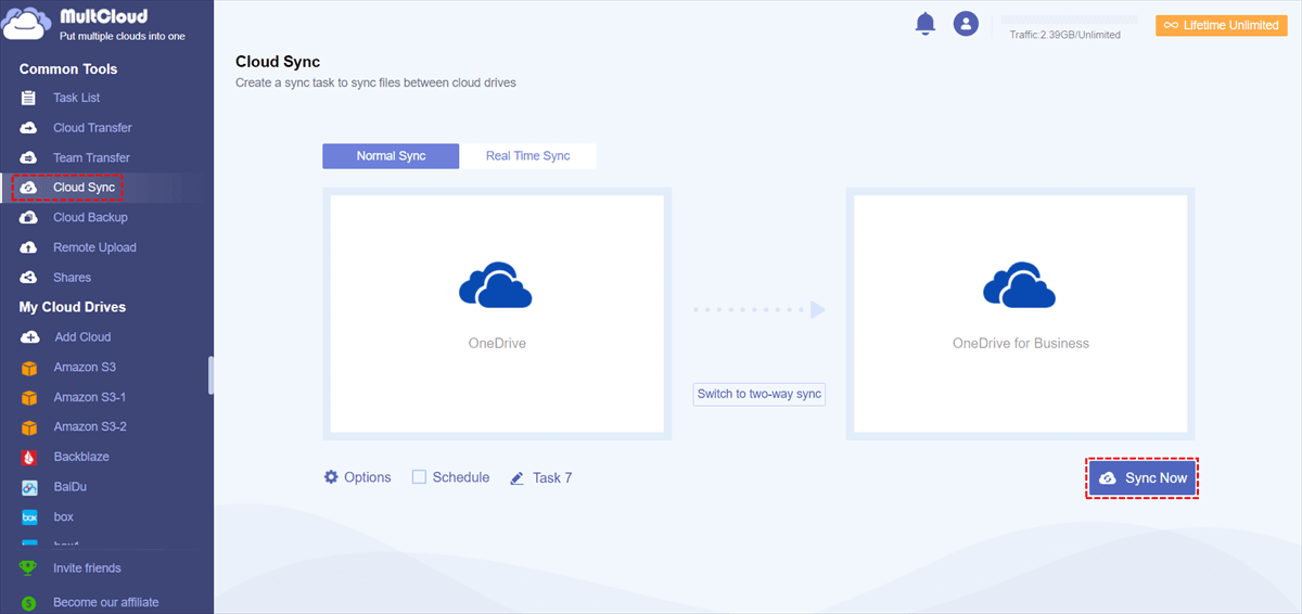 OneDrive OneDrive for Business Sync Now