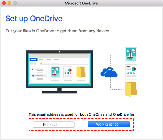 choose a location for your onedrive folder mac