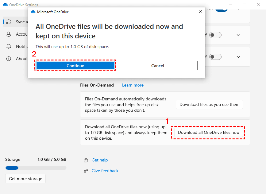Disable Files On Demand
