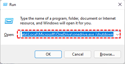 Shut Down OneDrive in Windows 11