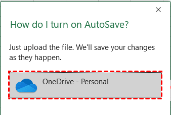 Autosave To Onedrive