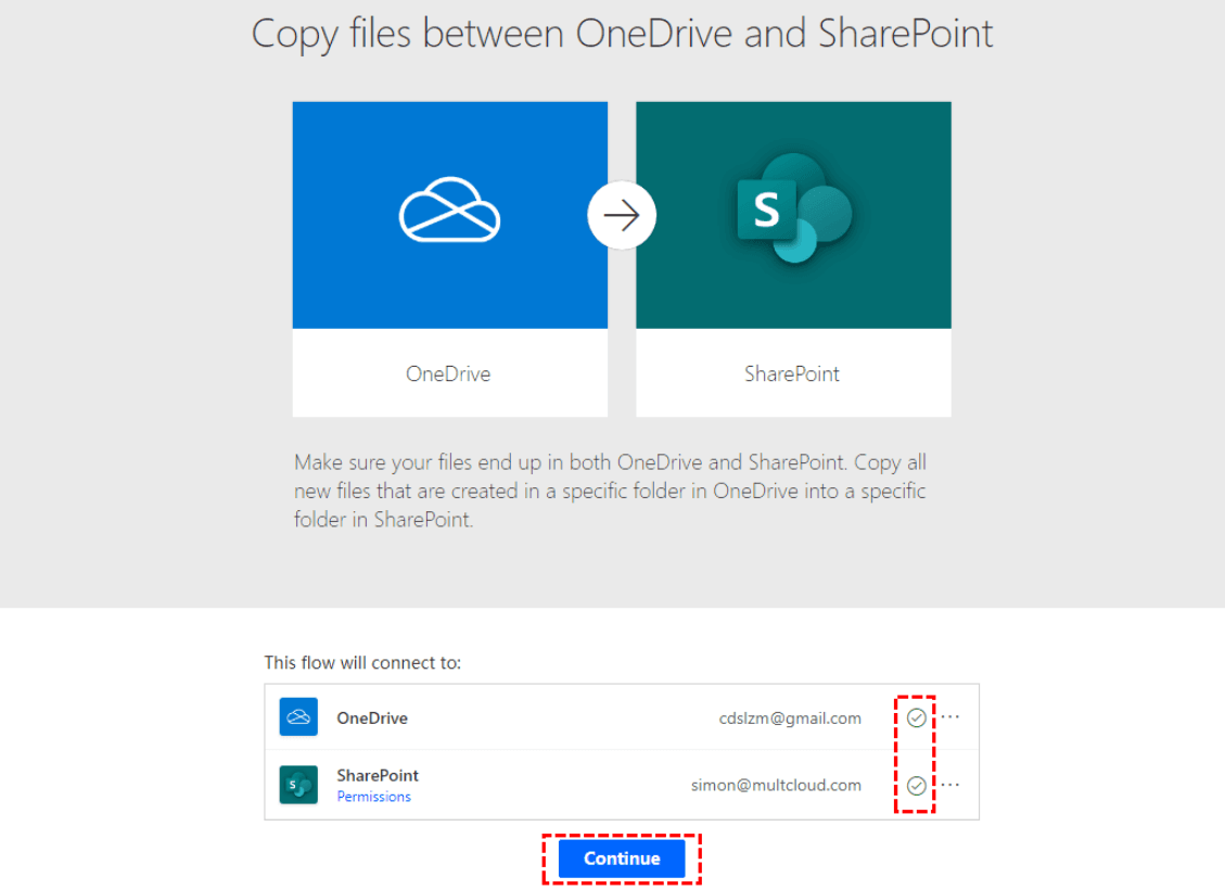Copy Between OneDrive and SharePoint