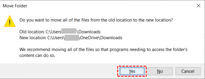 Move Downloads T Onedrive