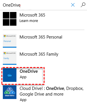 Download from OneDrive