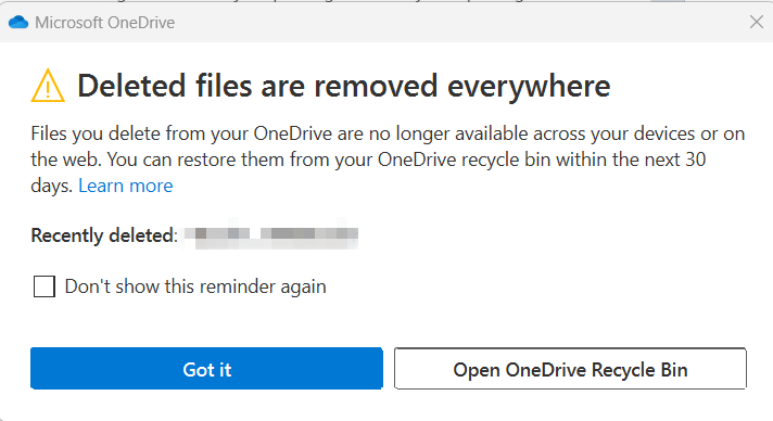Delete Files are Removed Everywhere