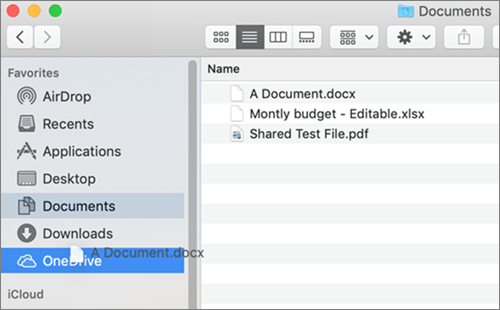 OneDrive Folder in Mac