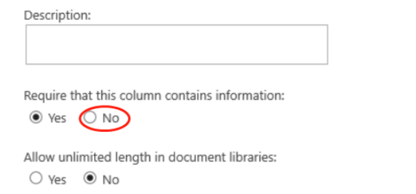 Require This Column to Contain Information