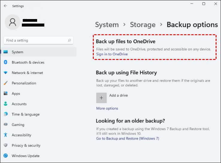Back Up Files To Onedrive