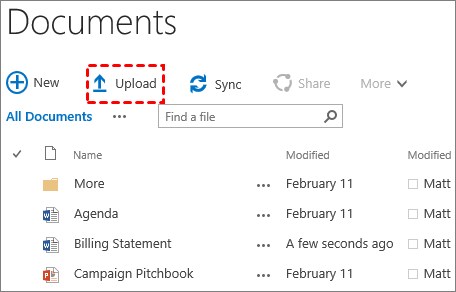 Upload Files to SharePoint