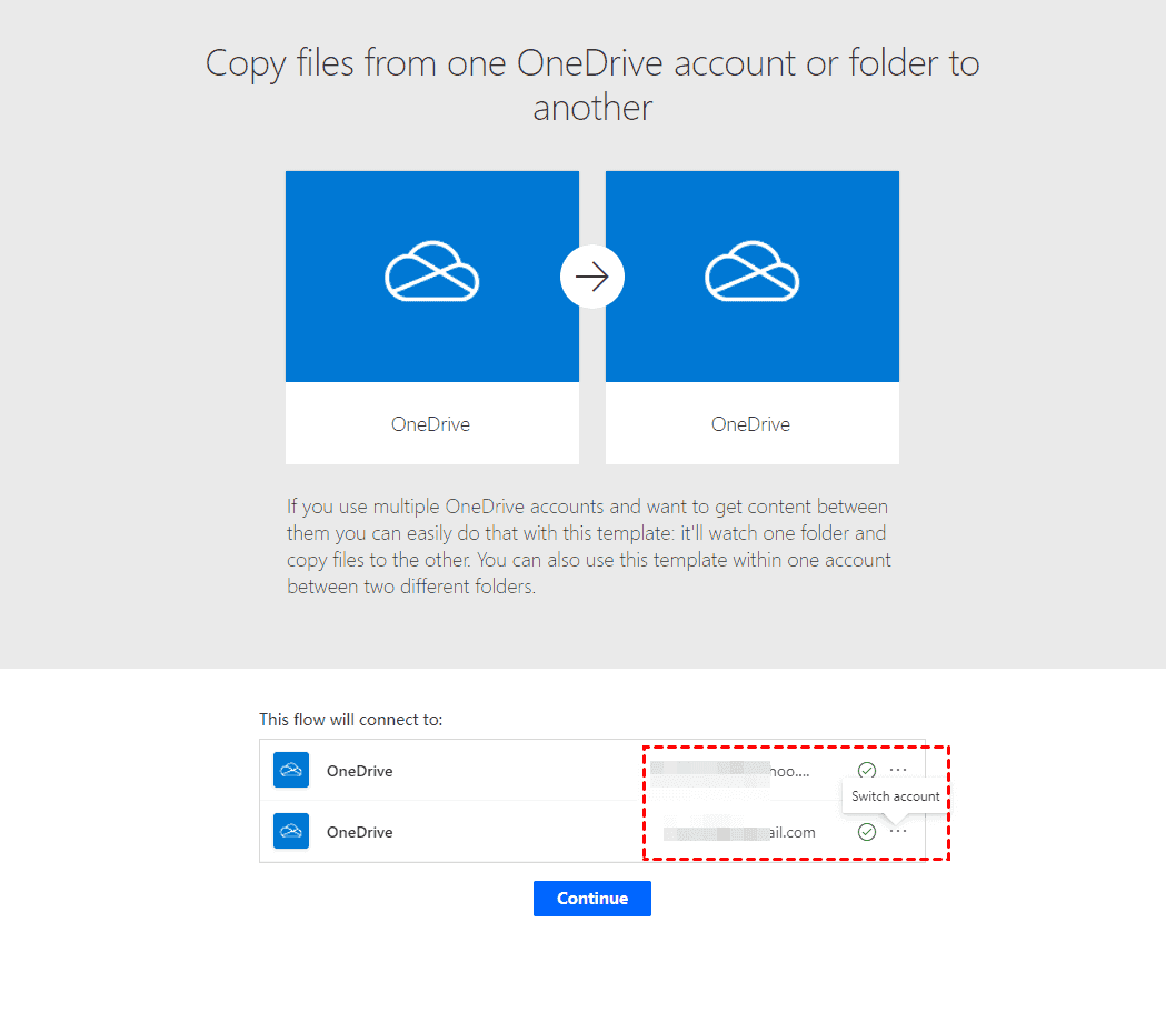 Connect Two OneDrive Accounts
