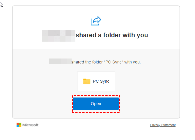 Open Shared Folder
