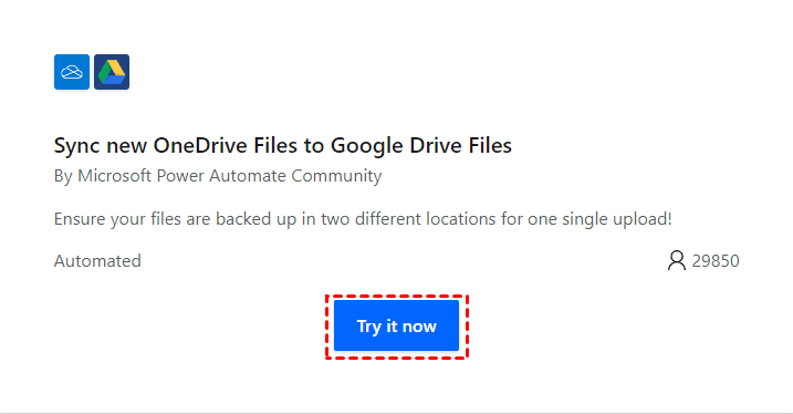 Sync OneDrive to Google Drive Power Automate