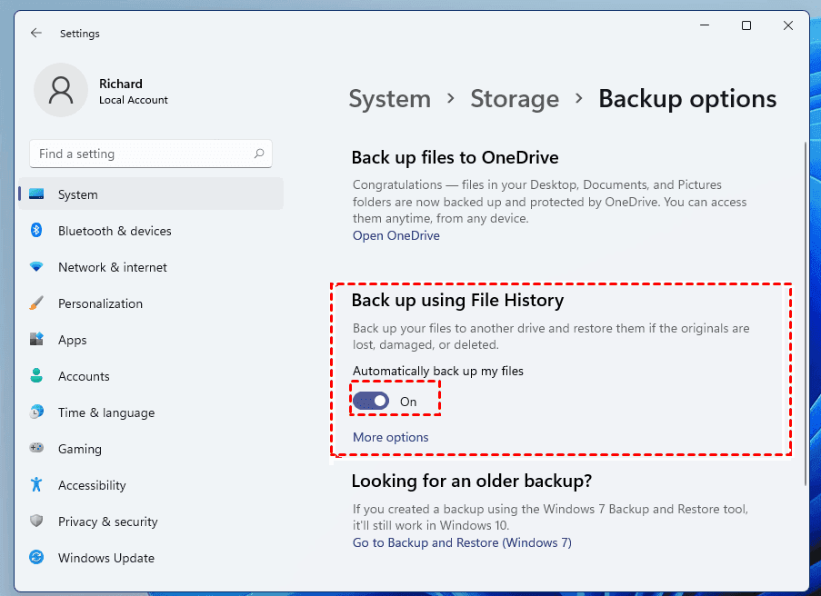 Automatically Backup My Files